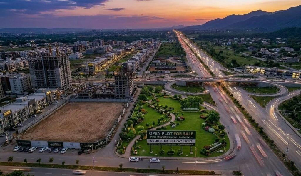 Main Express way 100 kanal High Rise Tower plot for sale near Gulberg