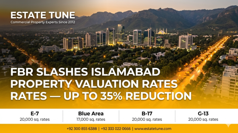 FBR Cuts Islamabad Property Valuation Rates by Up to 35 What It Means for Buyers & Investors