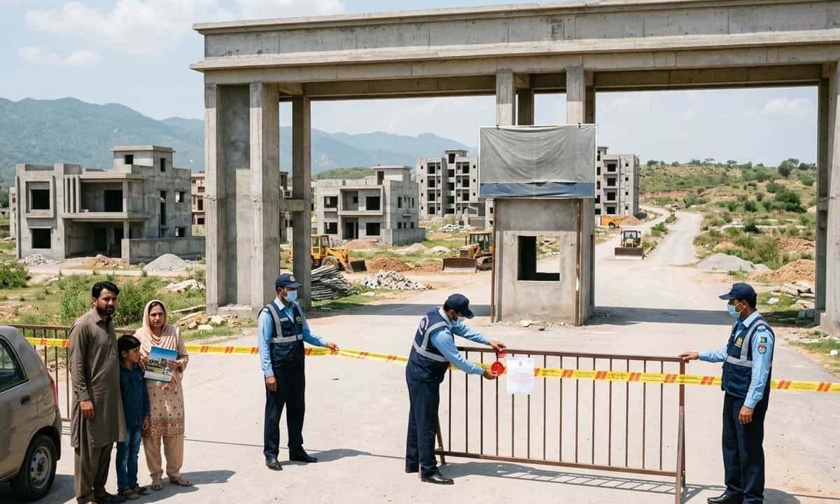 CDA Seals Unapproved Housing Schemes in Zone IV 2026